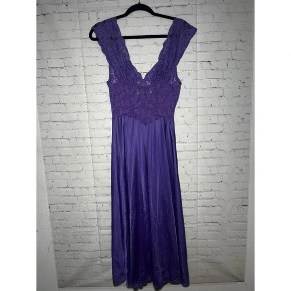80s purple bridesmaid dress 80s Victor Costa Ruffle Dress